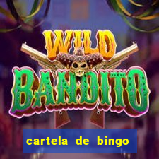 cartela de bingo cha de panela